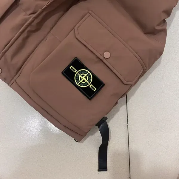 Stone Island Compass Logo Puffer Vest Black - 9