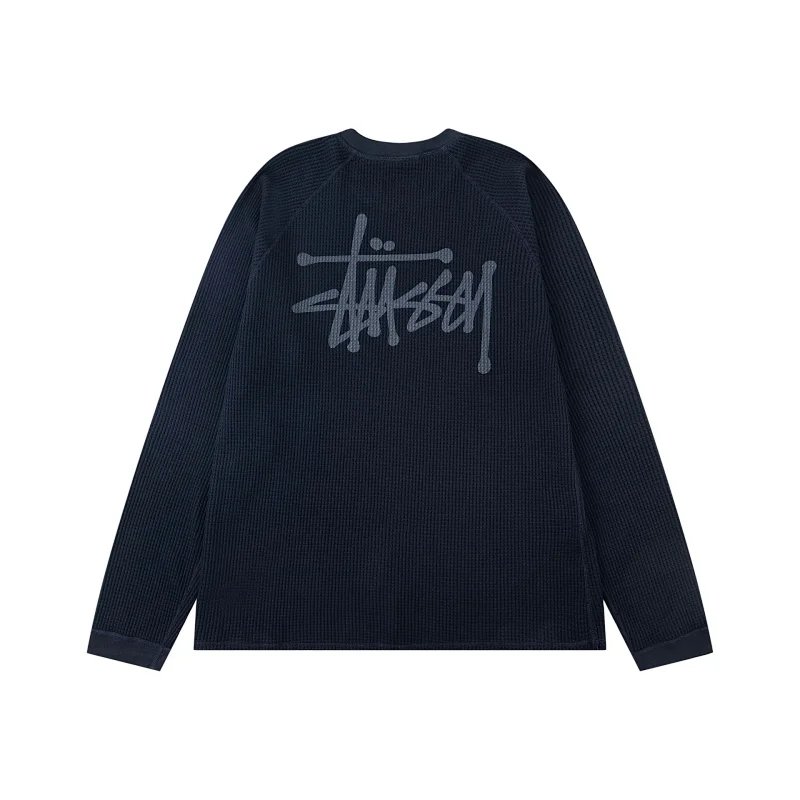 Waffle Knit Shirt with Drop Shoulder Sleeves photo 2