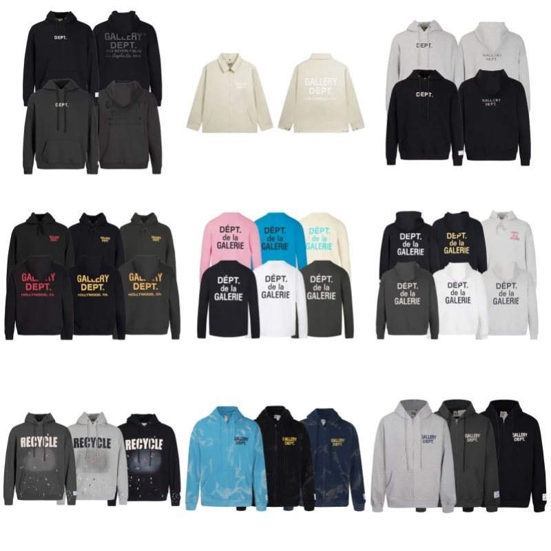 Letter Print Zip Hoodie