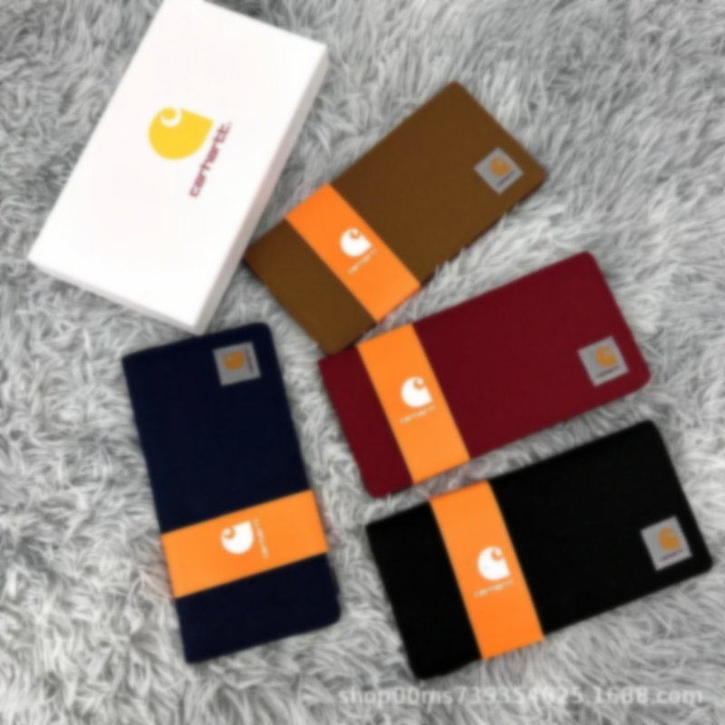Carhartt Canvas Wallet Set, Durable Bi-Fold, Unisex Utility, 4 Colors, Gift Boxed 1