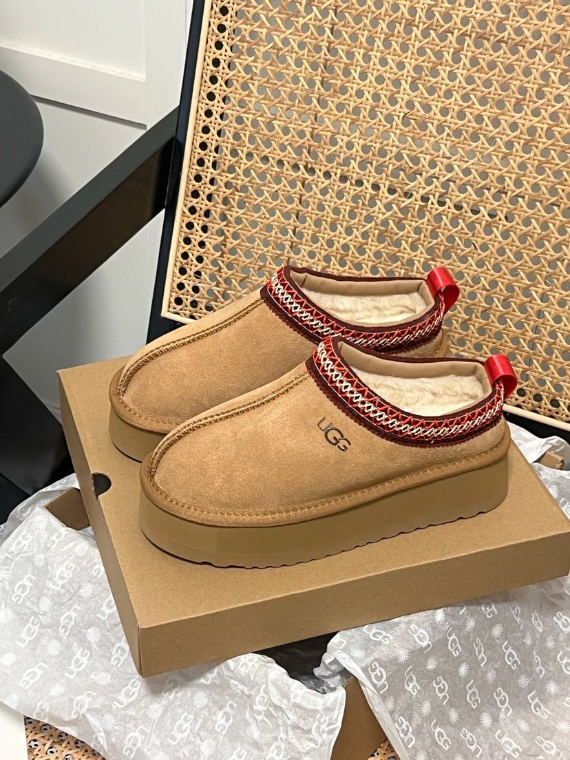 Bohemian Woven Thick-Soled Snow Boots for Women with Built-In Height Increase, Faux Fur & Sheepskin Lining, Warm Cushioned Non-Slip Slipper Boots