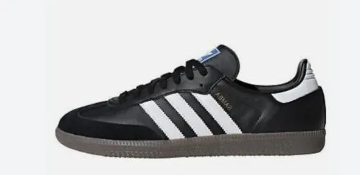 Adidas Samba Classic Black White Sneakers - 1
