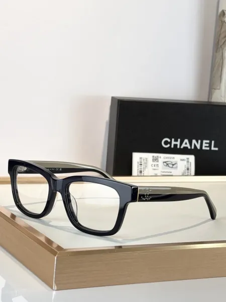 Chanel CH5559 Black and Lilac Acetate Optical Glasses - 10