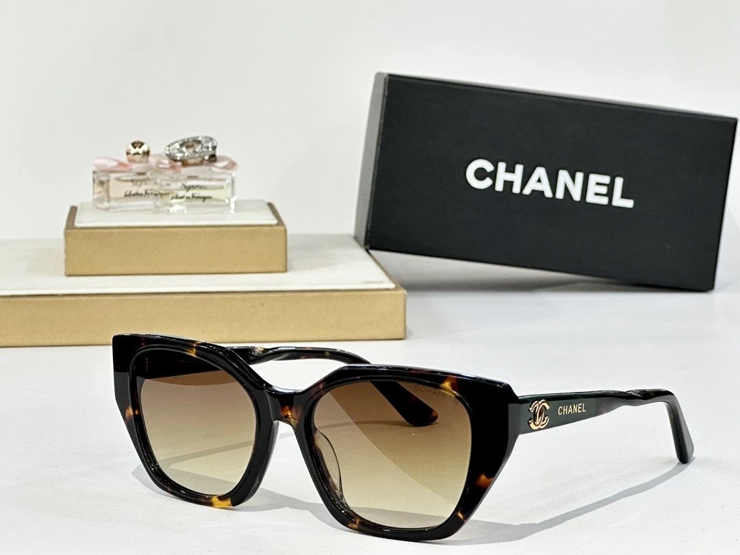 Chanel CH5559 Black and Lilac Acetate Optical Glasses - 8