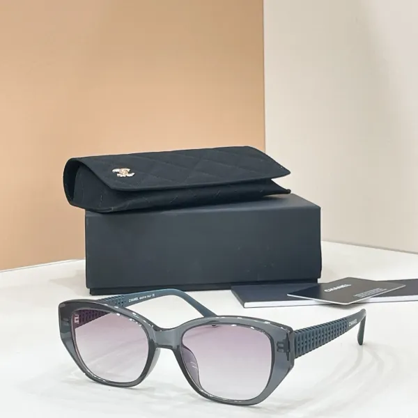 Chanel CH5559 Black and Lilac Acetate Optical Glasses - 3