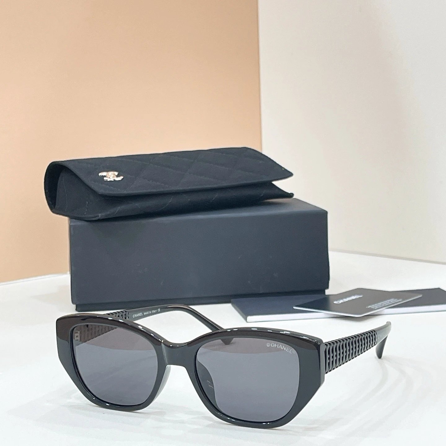 Chanel CH5559 Black and Lilac Acetate Optical Glasses - 5