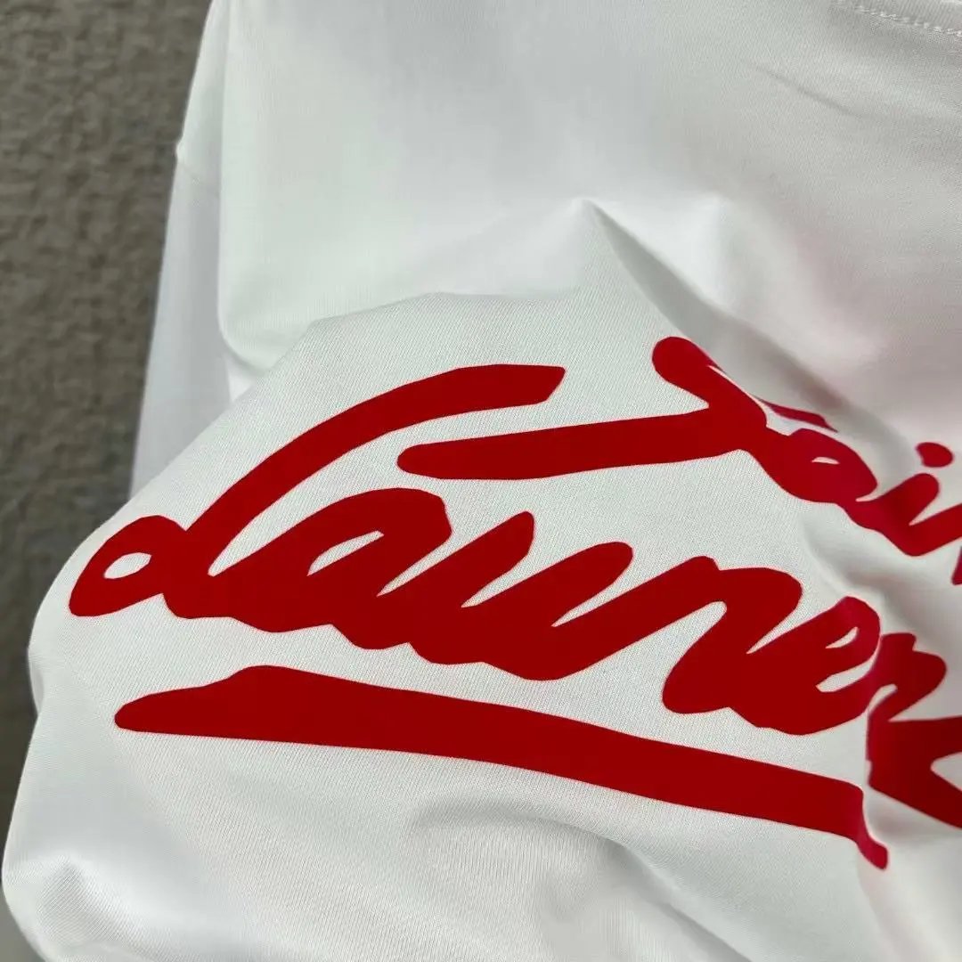 Saint Laurent White Script Logo Oversized T-Shirt