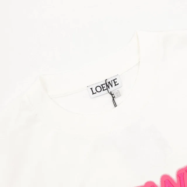Loewe T-Shirts Short-Sleeve Anagram Logo Embroidered Crew-Neck T-Shirt product detail image 2