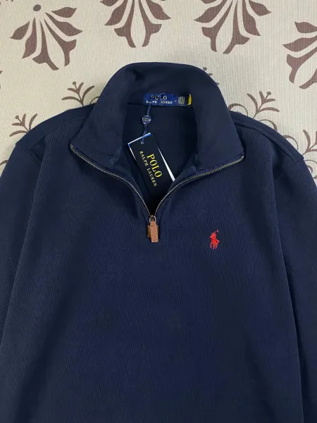 Stone Island Half-Zip Fleece Pullover Black - 12