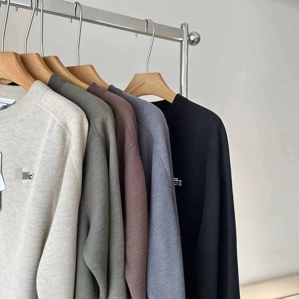 Lacoste Black Round Neck Sweater