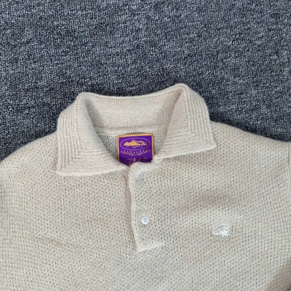 Off-White Diagonal Arrow Sweater Beige Knit Sweater - 8