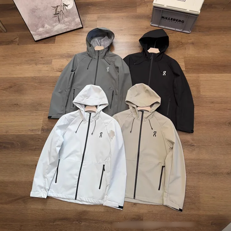 New Water-Resistant Hooded Windbreaker Jacket for Outdoor Hiking & Travel