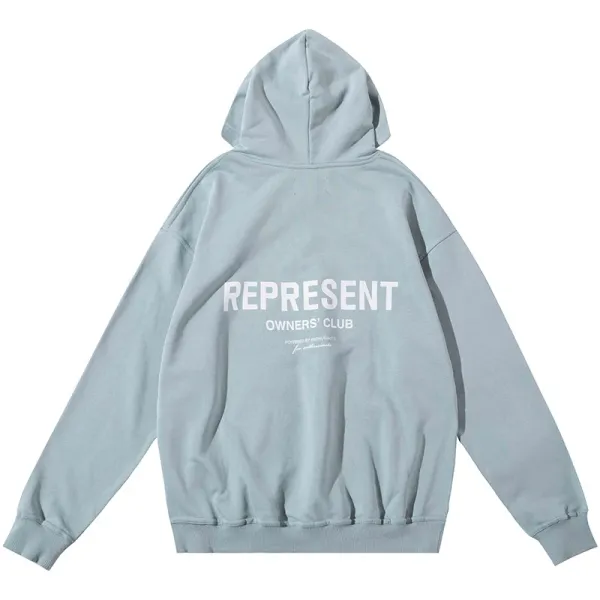 Represent Owners' Club Oversized Hoodie Army Green - 25