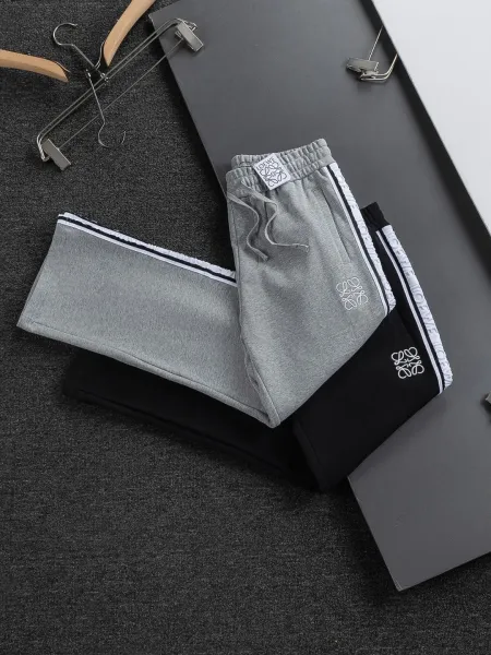Loewe Anagram Tape Sweatpants Black - 2