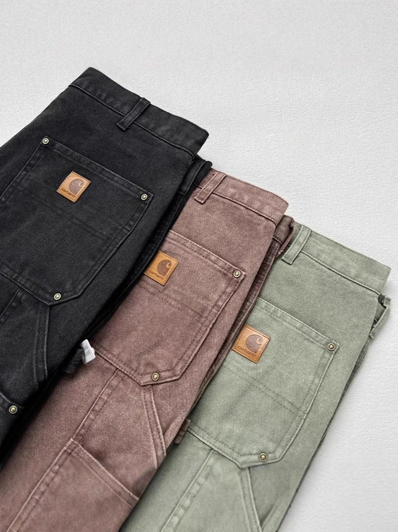 Carhartt Black Brown Green Carpenter Jeans