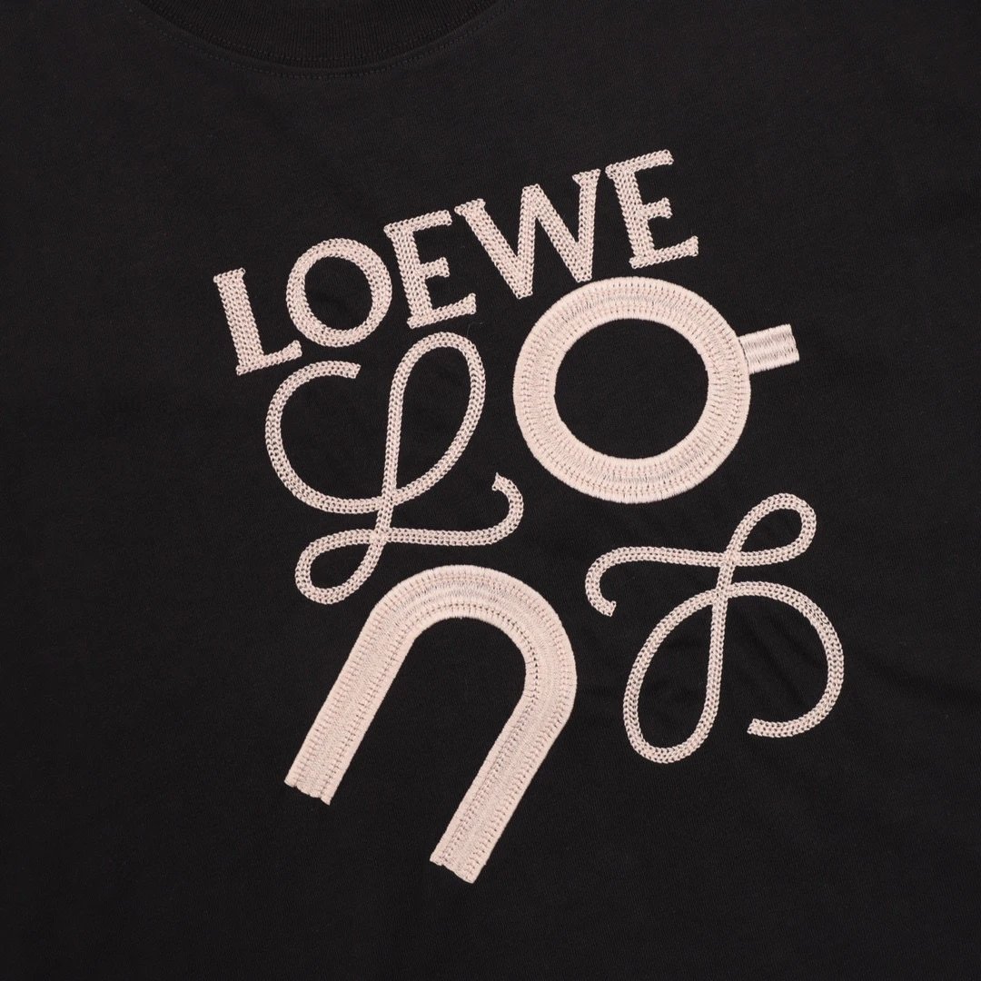 Loewe Floral Print White T-Shirt - 10
