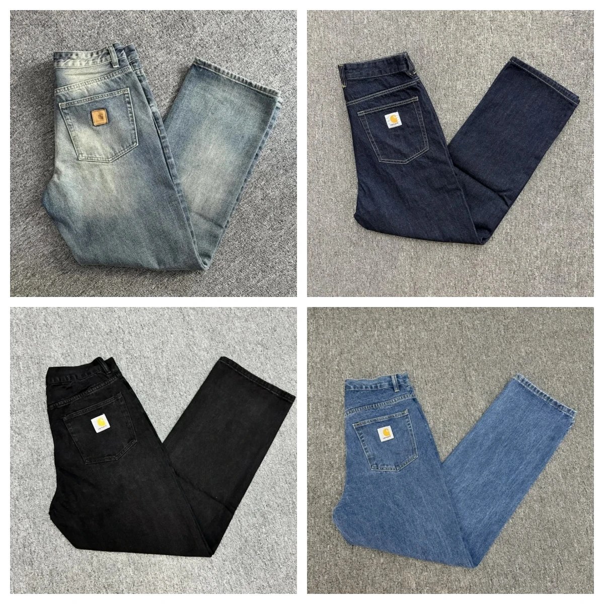 Classic Versatile Straight-Leg Denim Jeans
