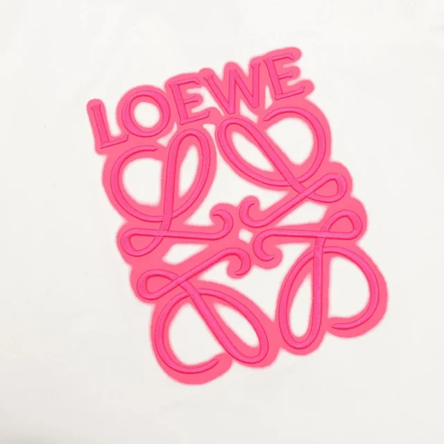 Loewe T-Shirts Short-Sleeve Anagram Logo Embroidered Crew-Neck T-Shirt product detail image 4