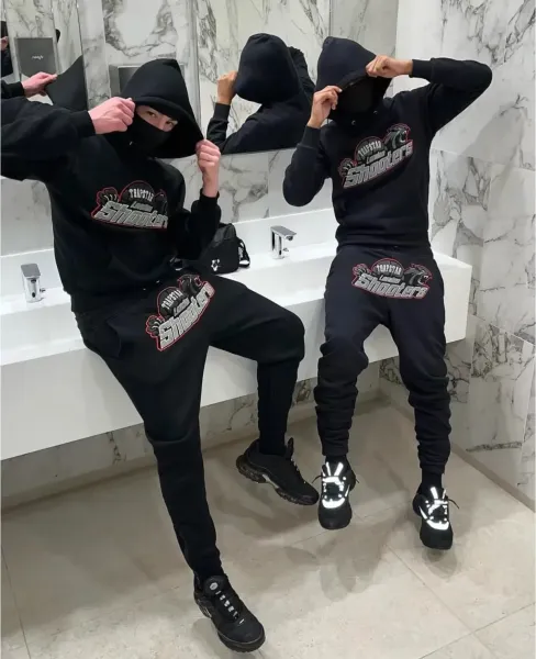 Traphouse It's A Secret Rainbow Hoodie and Sweatpants Set Black - 5
