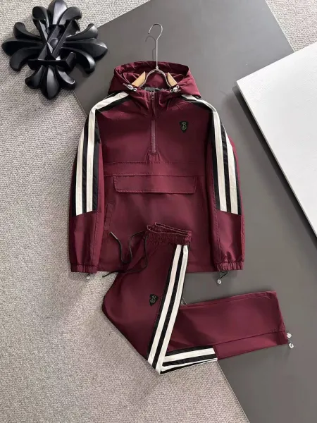 Moncler Track Suit Black Green White Tracksuit - 4