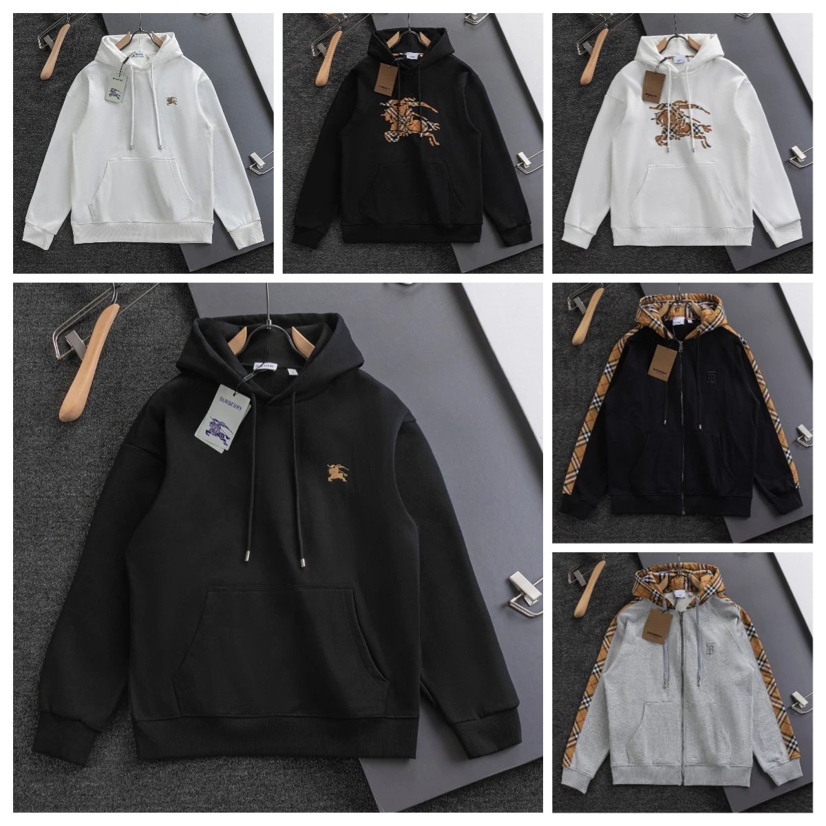 Burberry Hoodies & Sweatshirts Hooded Pullover with Equestrian Knight Motif image 1
