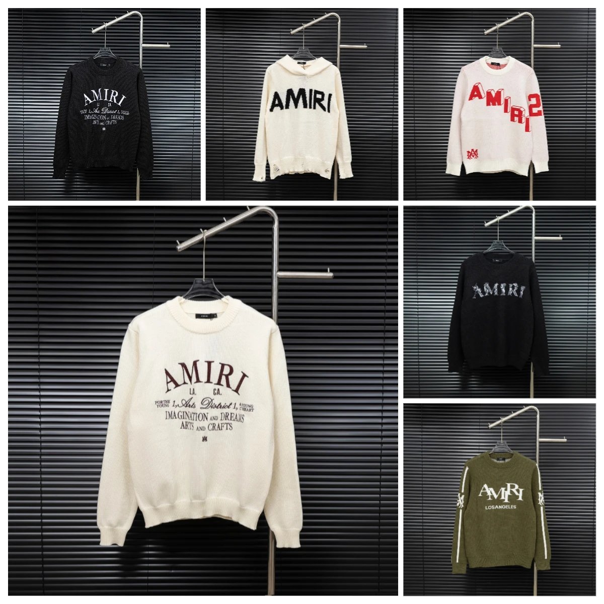 Amiri Black Round Ne