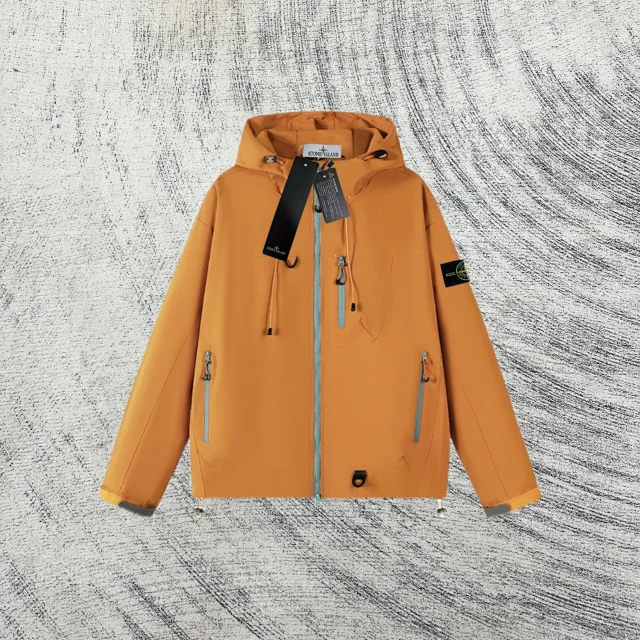 Stone Island Jackets Hooded Zip Jacket with Contrast Zippers product detail image 11