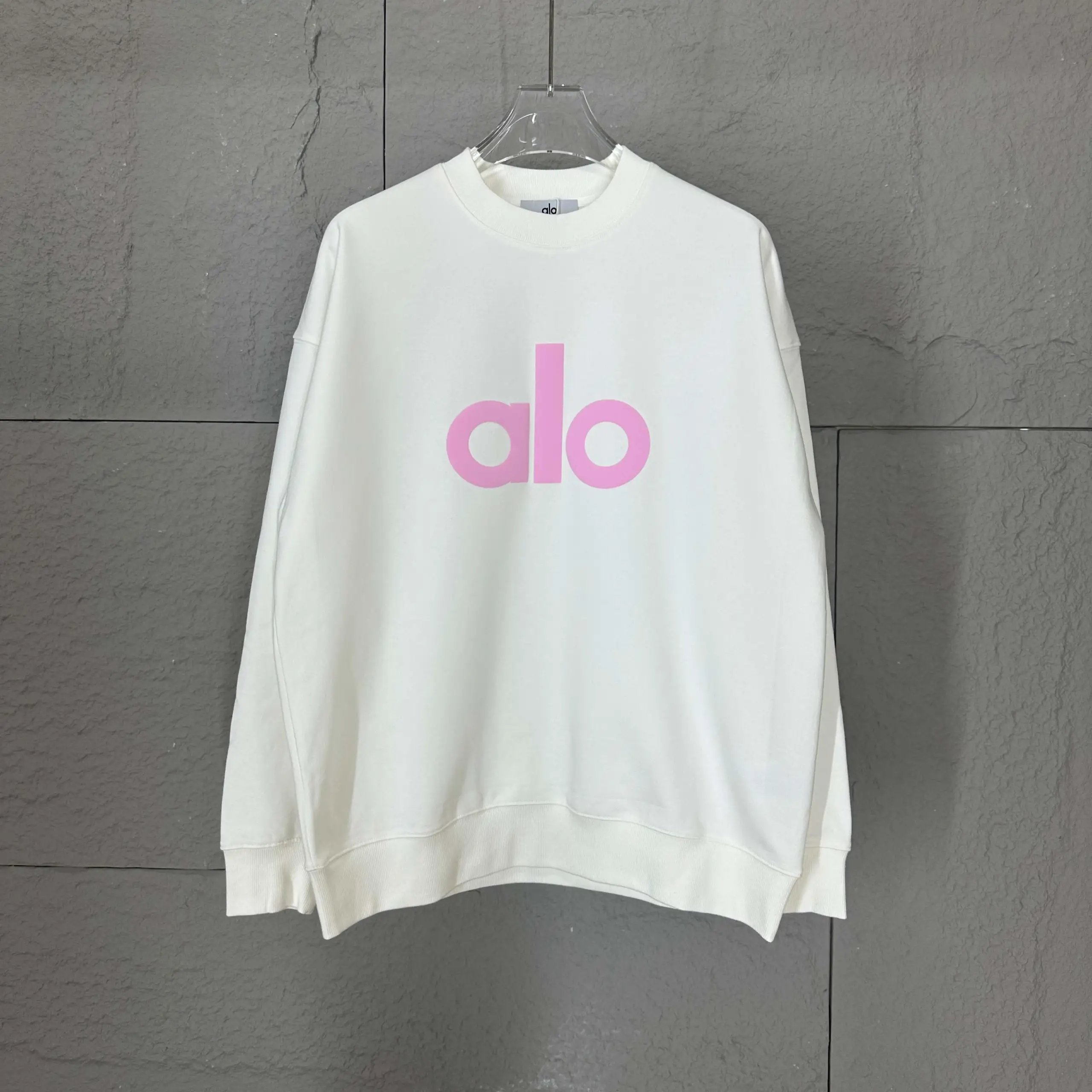 Alo Logo Graphic Black Sweatshirt Hoodie - 3