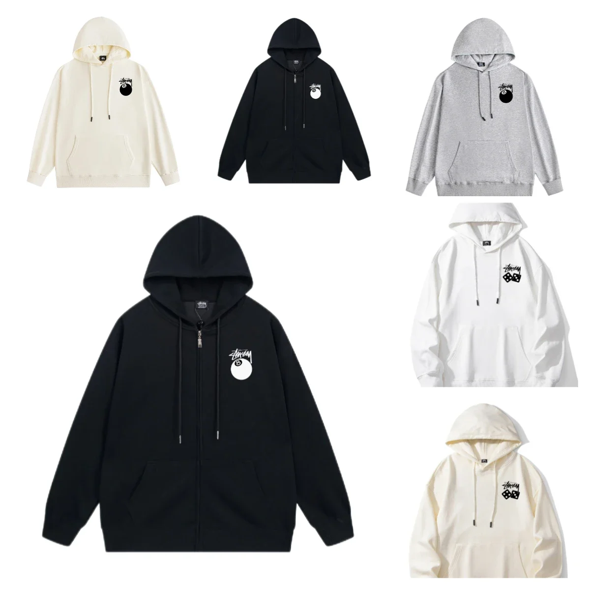 Stussy 8-Ball Hoodie [Multiple Colors & Styles]