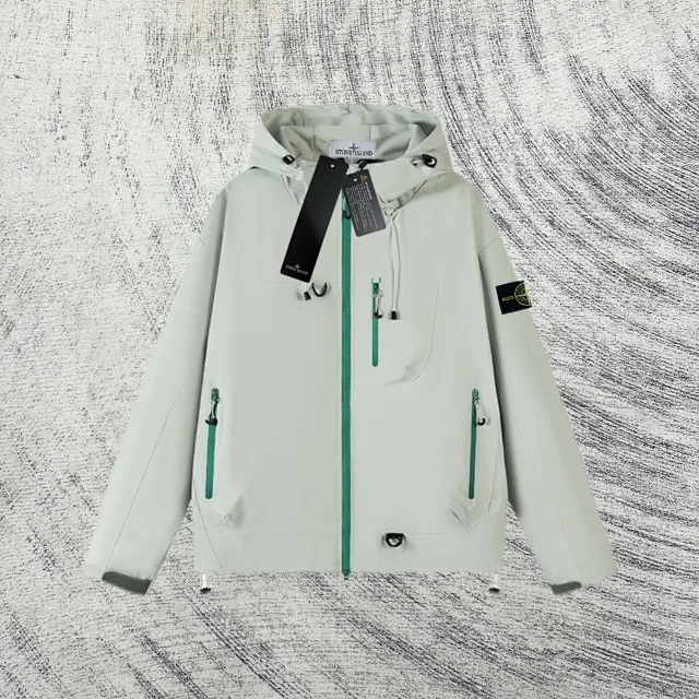 Stone Island Jackets Hooded Zip Jacket with Contrast Zippers product detail image 13