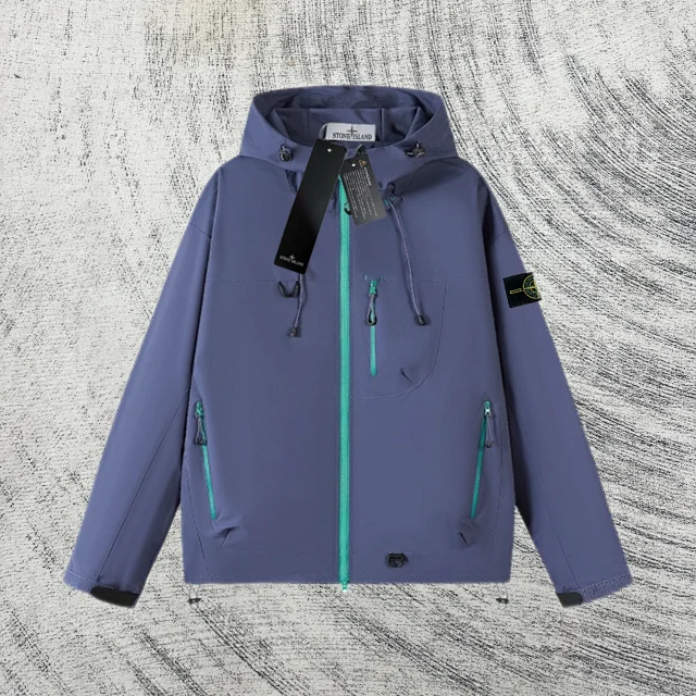 Stone Island Jackets Hooded Zip Jacket with Contrast Zippers product detail image 4