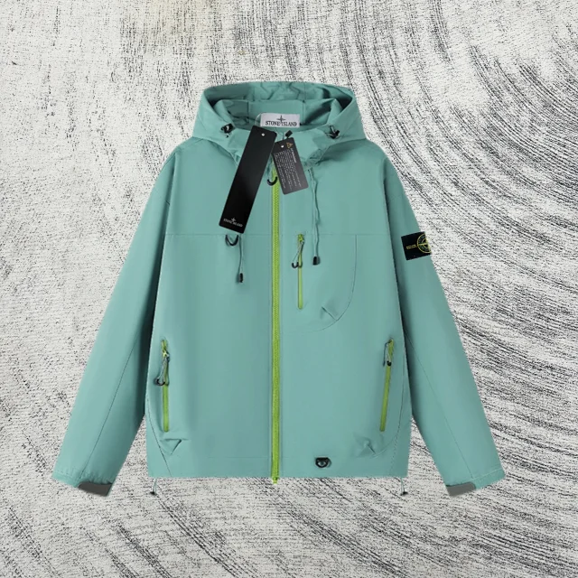 Stone Island Jackets Hooded Zip Jacket with Contrast Zippers product detail image 12
