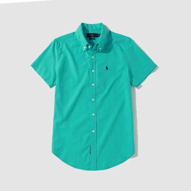 Ralph Lauren Classic Fit Short-Sleeve Button-Down Shirt Black - 13