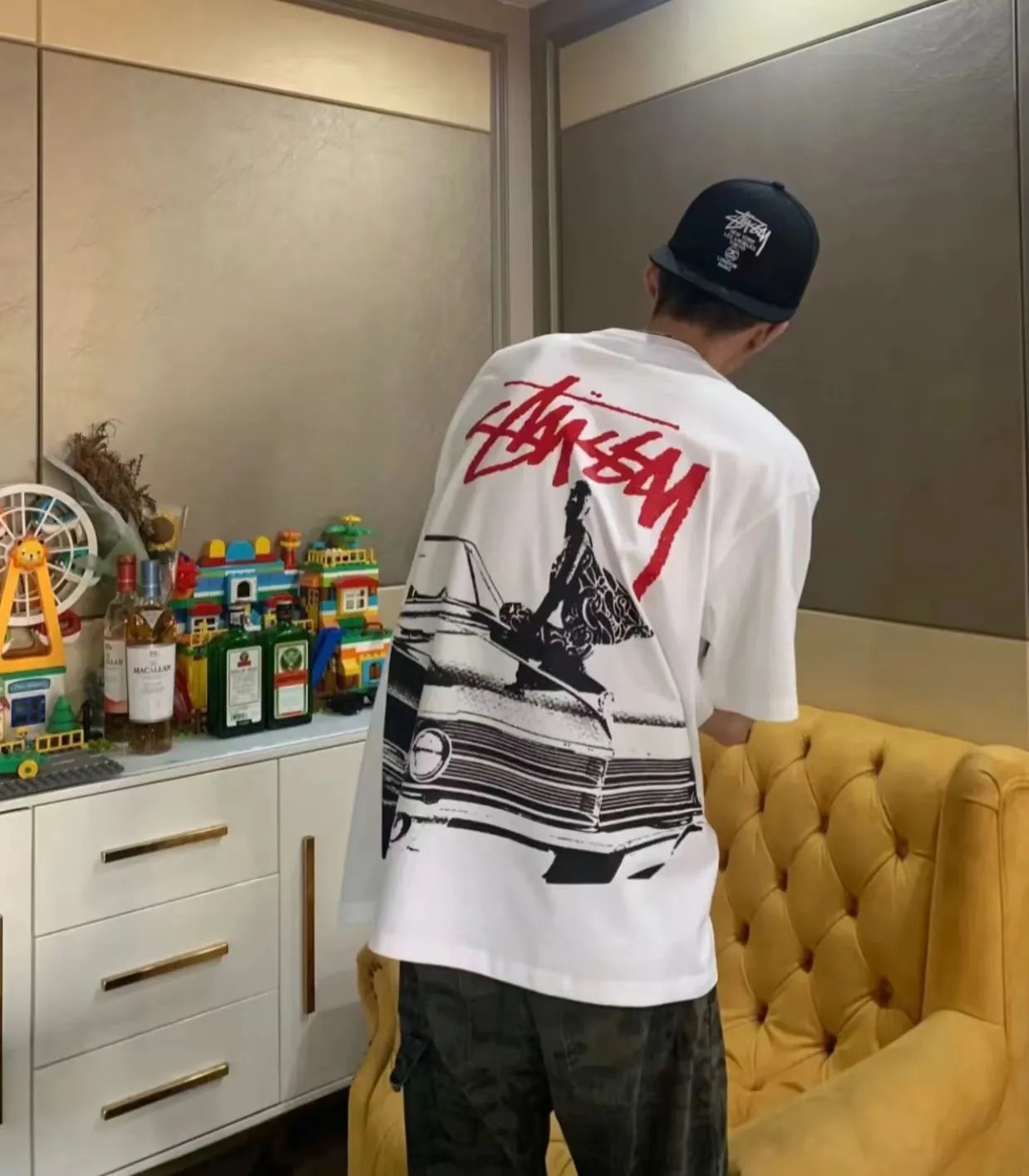 Stussy 8-Ball Mesh Jersey White and Black - 5