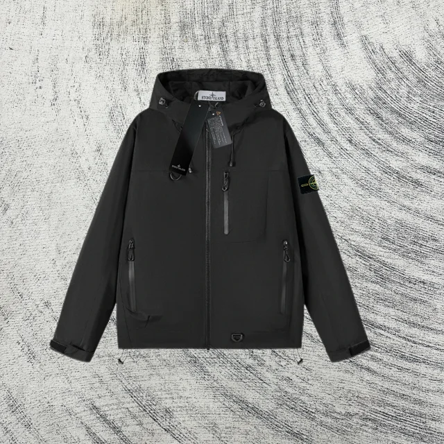 Stone Island Jackets Hooded Zip Jacket with Contrast Zippers product detail image 3