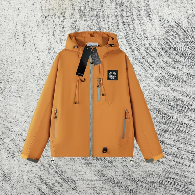 Stone Island Jackets Hooded Zip Jacket with Contrast Zippers product detail image 10
