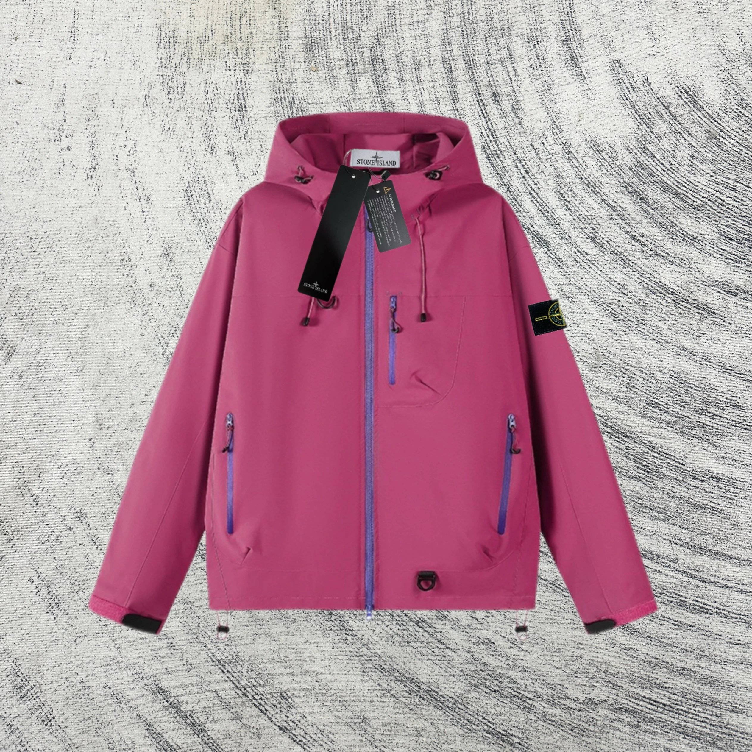 Stone Island Compass Patch Hooded Field Jacket Army Green Outerwear - 7