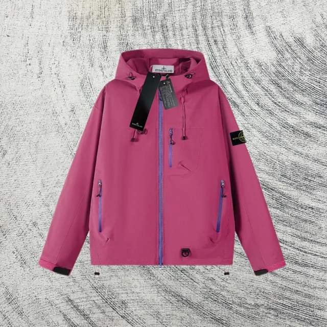 Stone Island Jackets Hooded Zip Jacket with Contrast Zippers product detail image 6