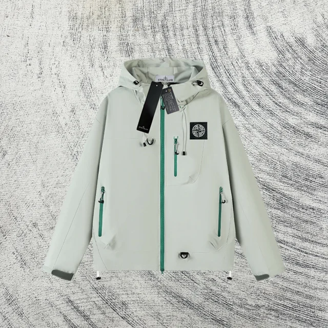 Stone Island Jackets Hooded Zip Jacket with Contrast Zippers product detail image 8