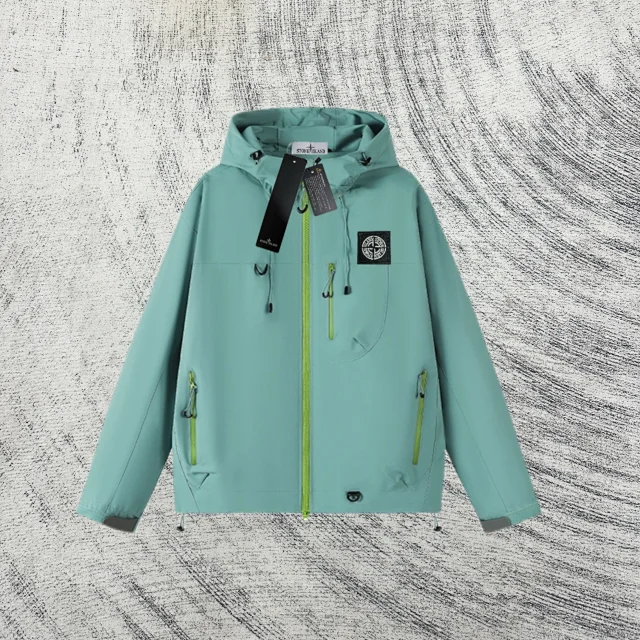 Stone Island Jackets Hooded Zip Jacket with Contrast Zippers product detail image 9