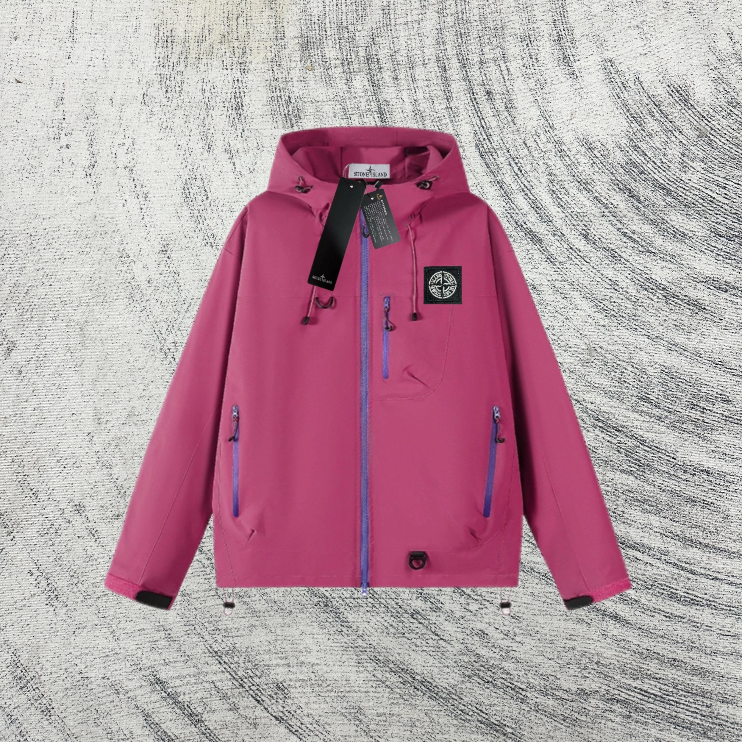 Stone Island Compass Patch Hooded Field Jacket Army Green Outerwear - 8