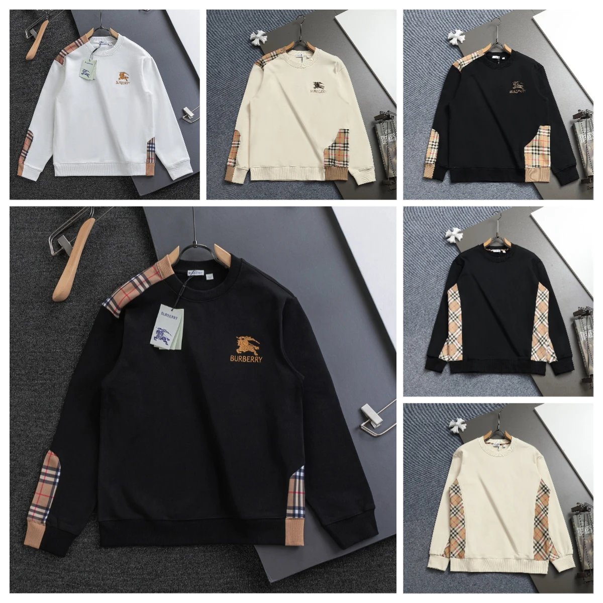 Burberry Black Long Sleeve Sweatshirt