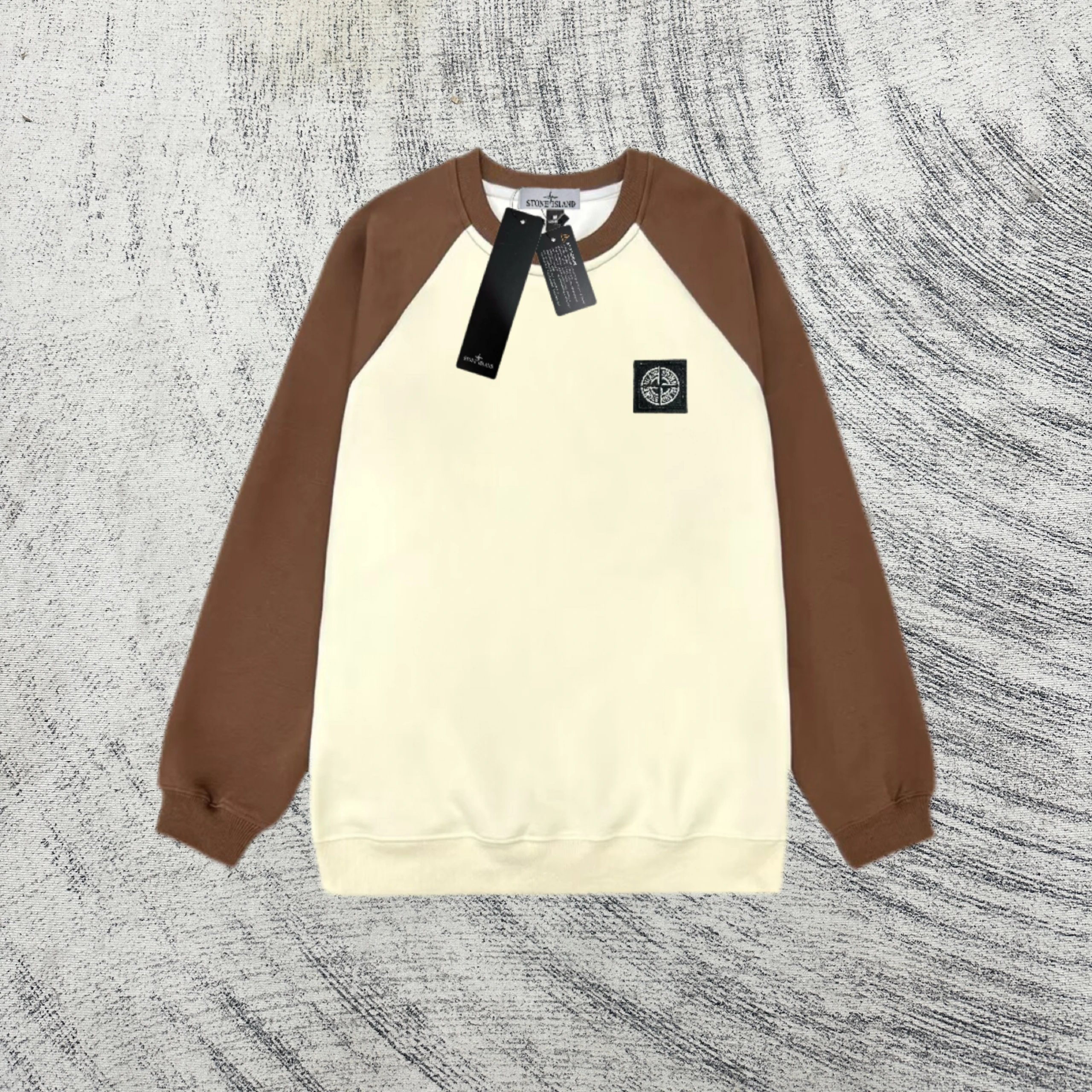 Stone Island Hoodies & Sweatshirts Raglan-sleeve crewneck sweatshirt with compass patch image 4