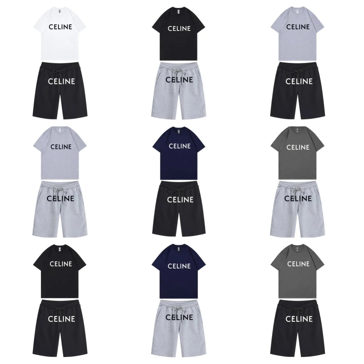 CELINE T-shirt Tee & Shorts Pa