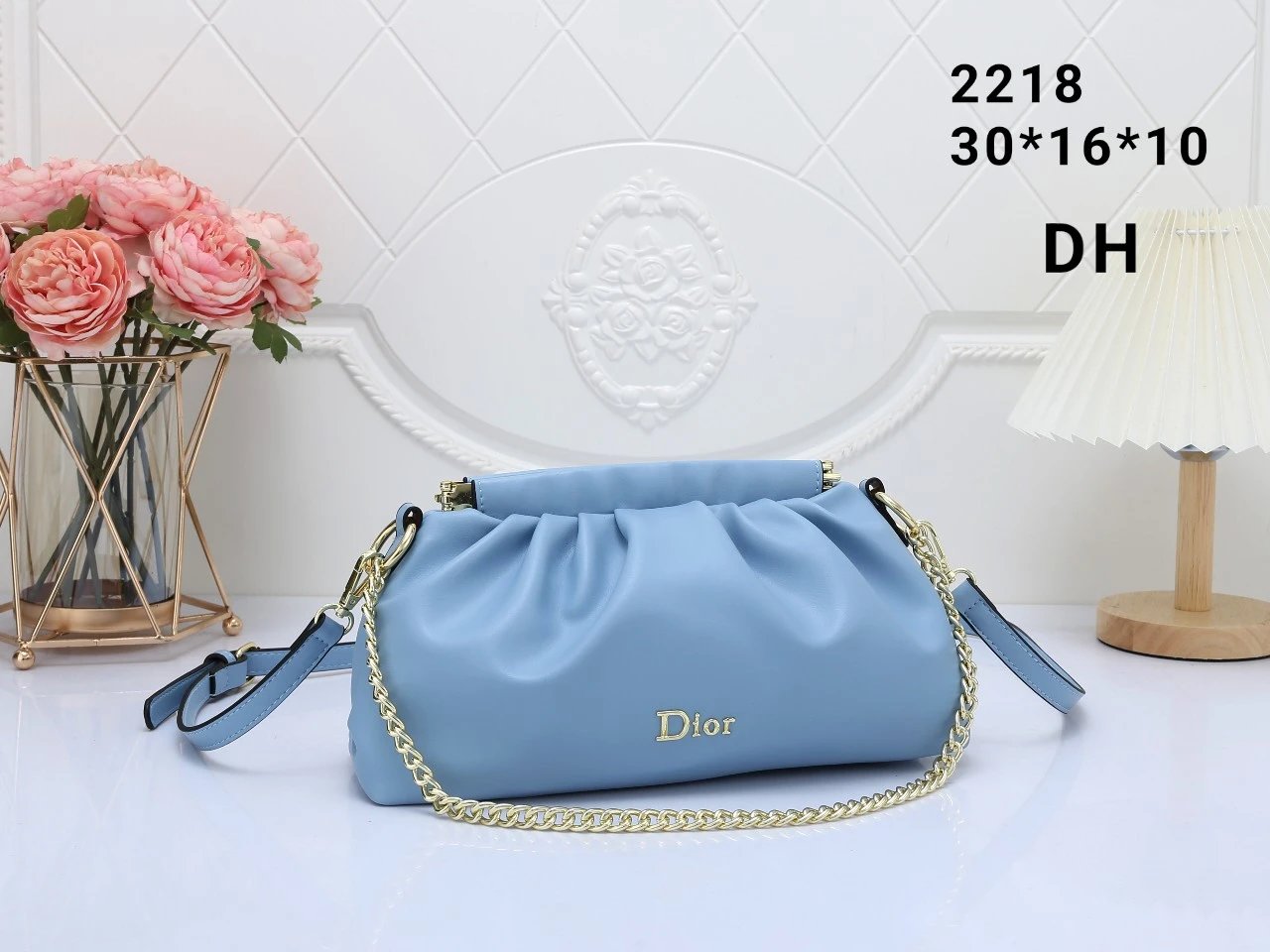 Dior Shoulder Bags Crescent Bag with Ruched Handle image 11