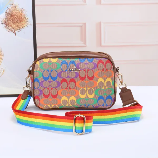 Coach Rainbow Signature Crossbody Bag Multicolor - 1