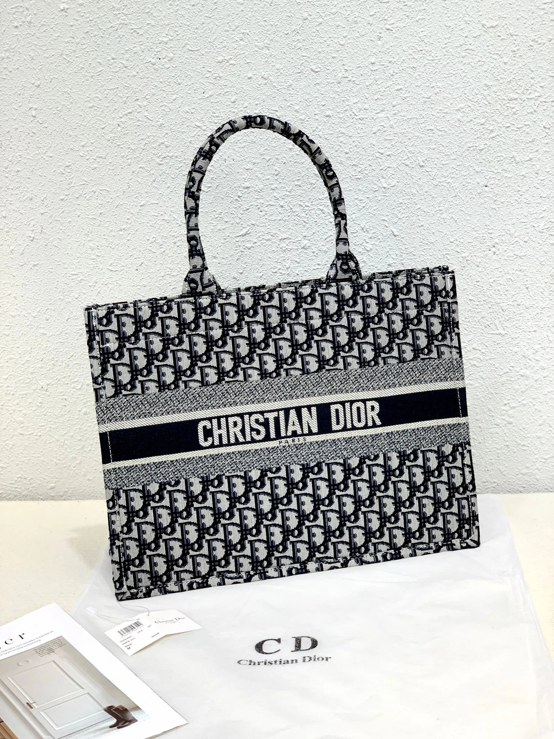 Dior Oblique Print Boston Bag Gray Handbags - 14