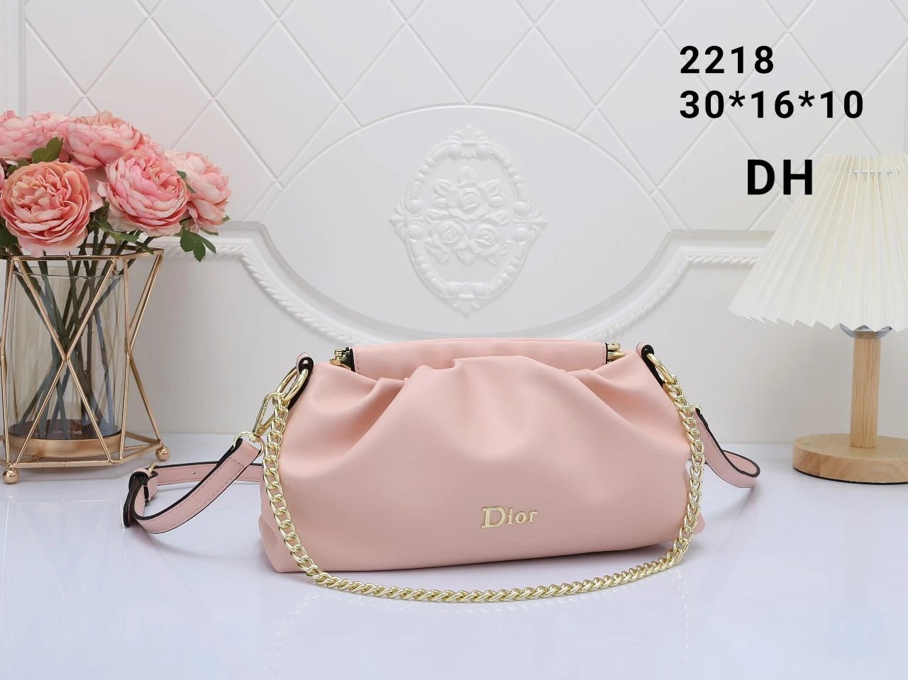 Dior Shoulder Bags Crescent Bag with Ruched Handle image 10