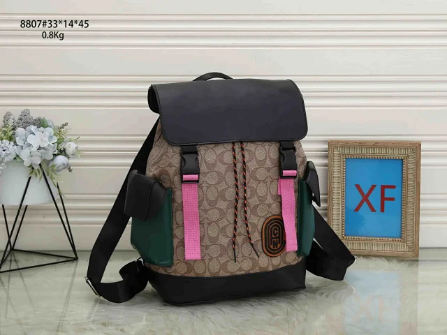 Unbranded Backpacks 8807 Flap Backpack with Side Pockets product detail image 2
