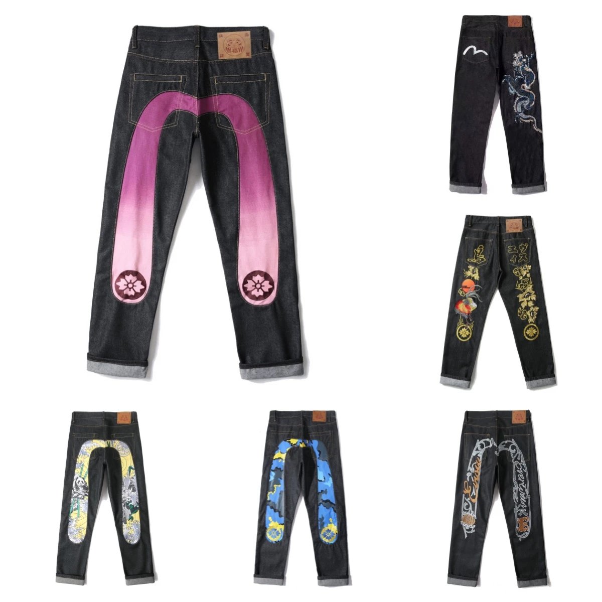 Evisu Denim Pants [17 styles]